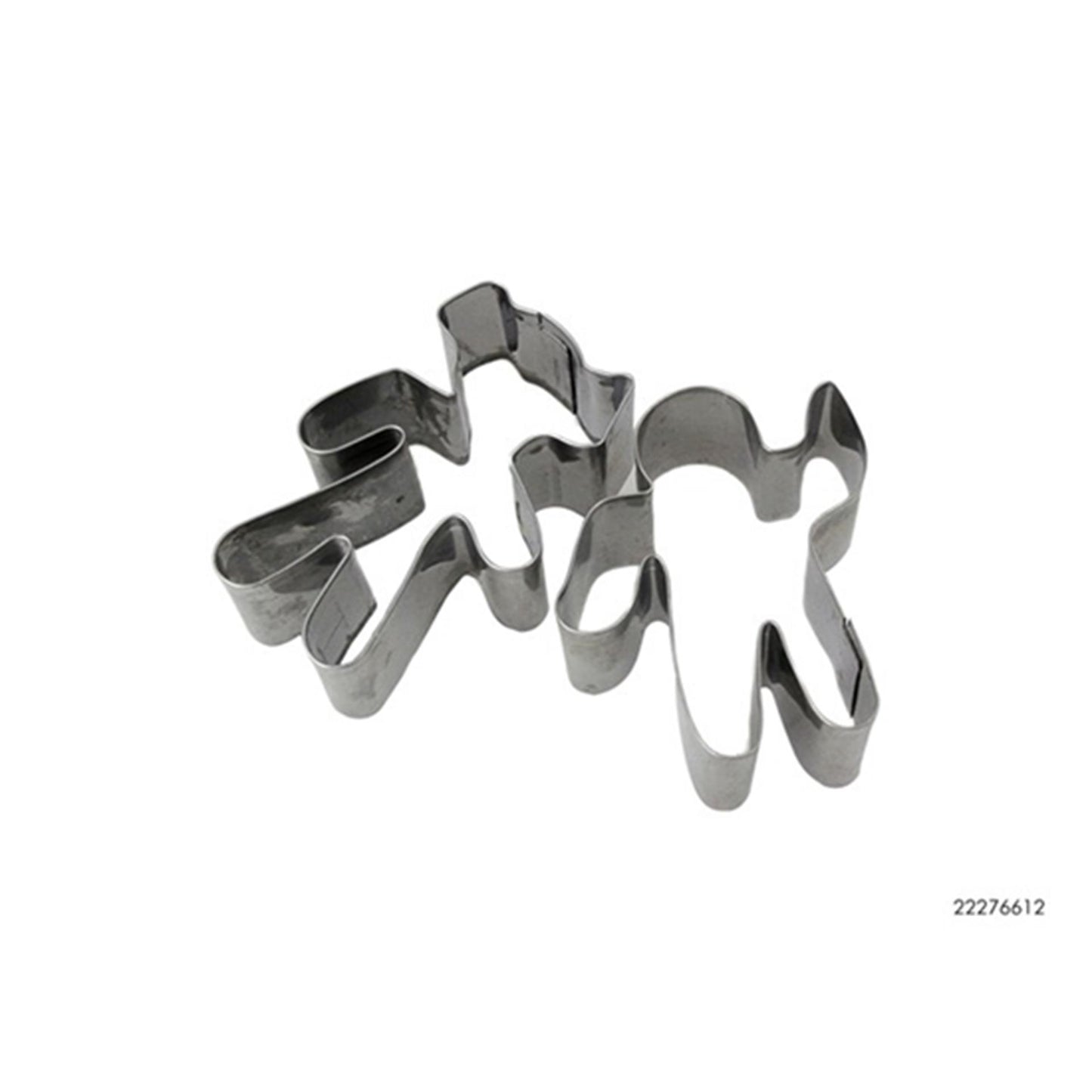 Kitchen tools koekjes uitsteker metaal 2stuks (7x4.5x2.5cm)