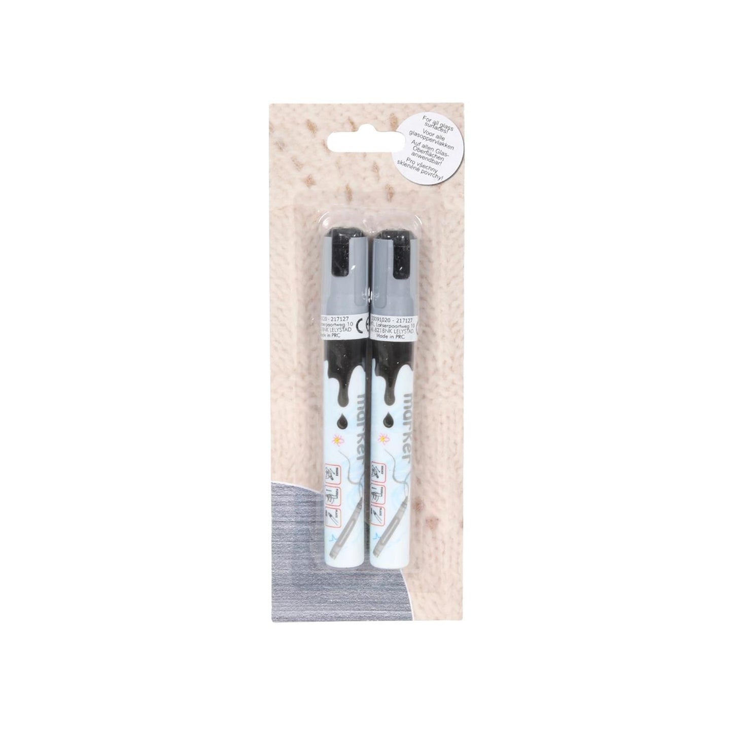 Svenska living raam-markers afwasbaar zilver set a 2 stuks