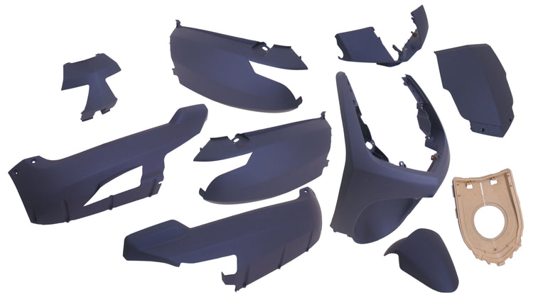 Edge plaatset 9-delig voor peugeot new vivacity vanaf bouwjaar 2008 50cc 2 4 takt - mat blauw