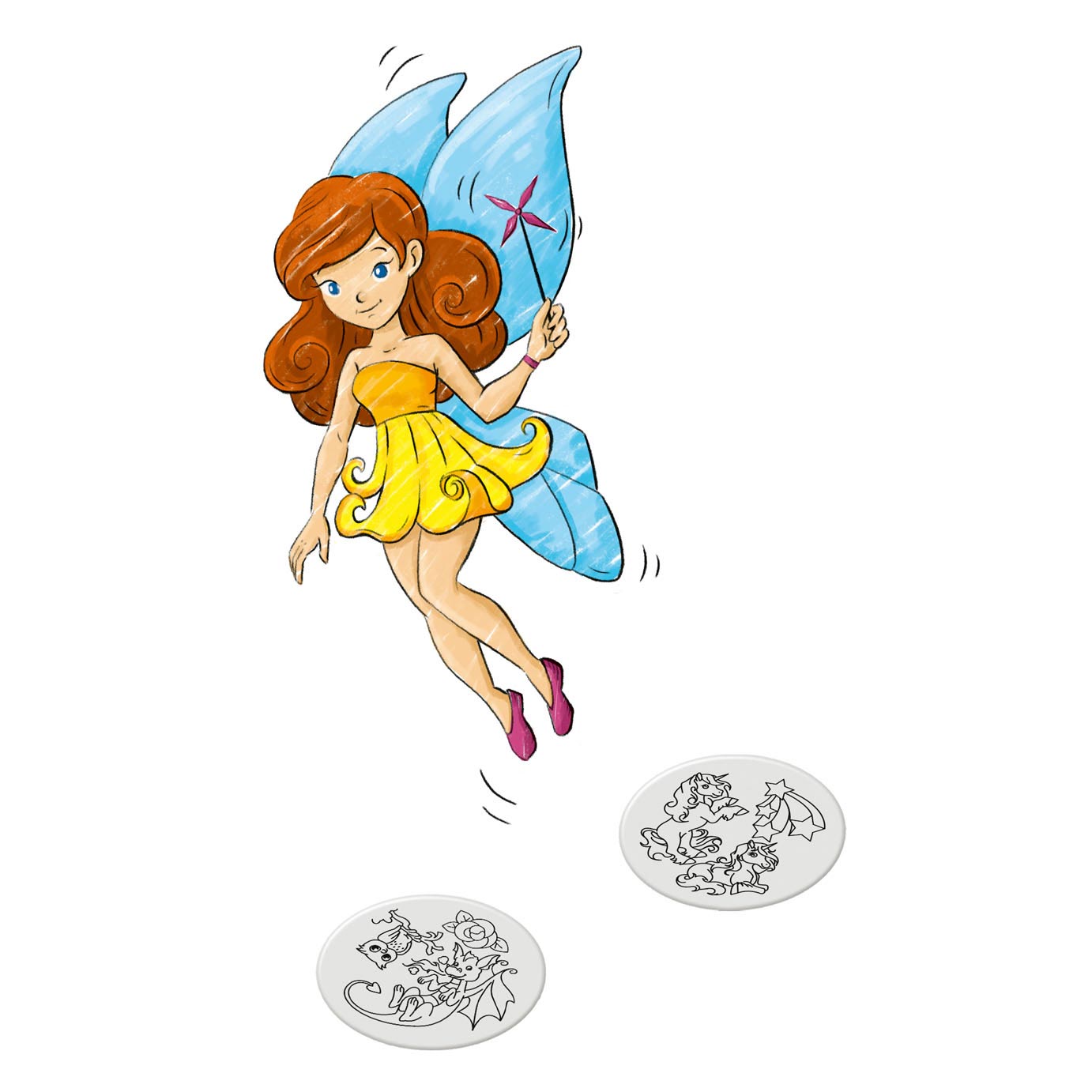 Xoomy fairies and unicorns tekenmachine - hobbypakket