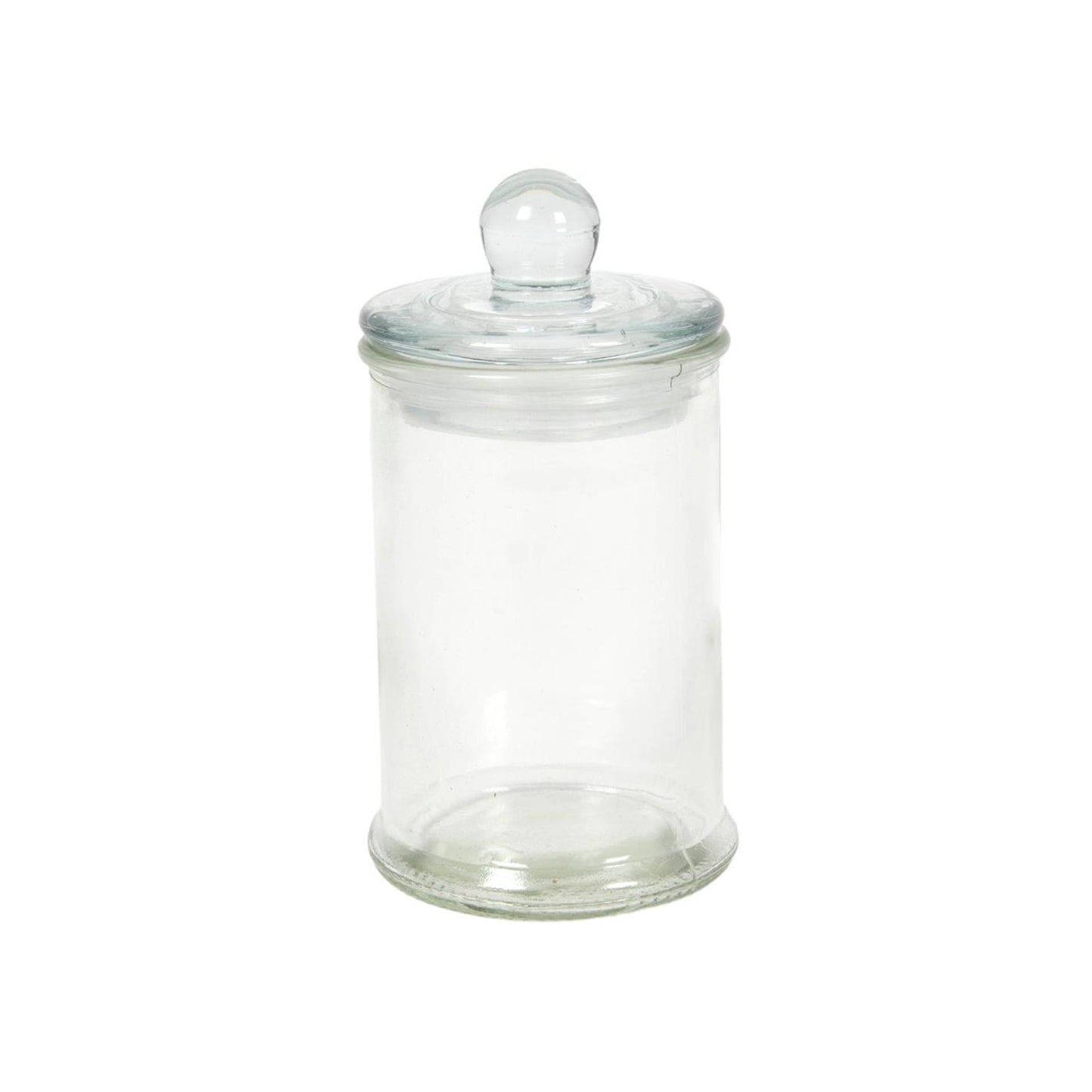 Voorraadpot glas knop ø6x11cm