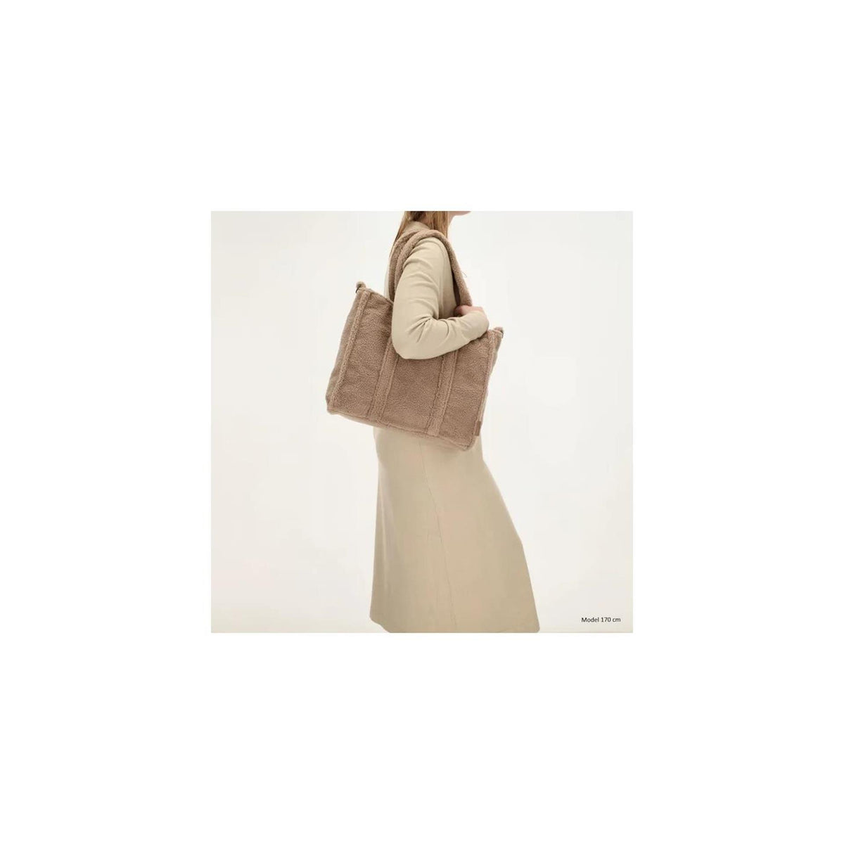 Beagles teddy schoudertas 37x31cm taupe