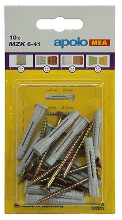 Celo 1015438 - 10 universeelpluggen mzk + sps 502632 6x41mm | 5 stuks