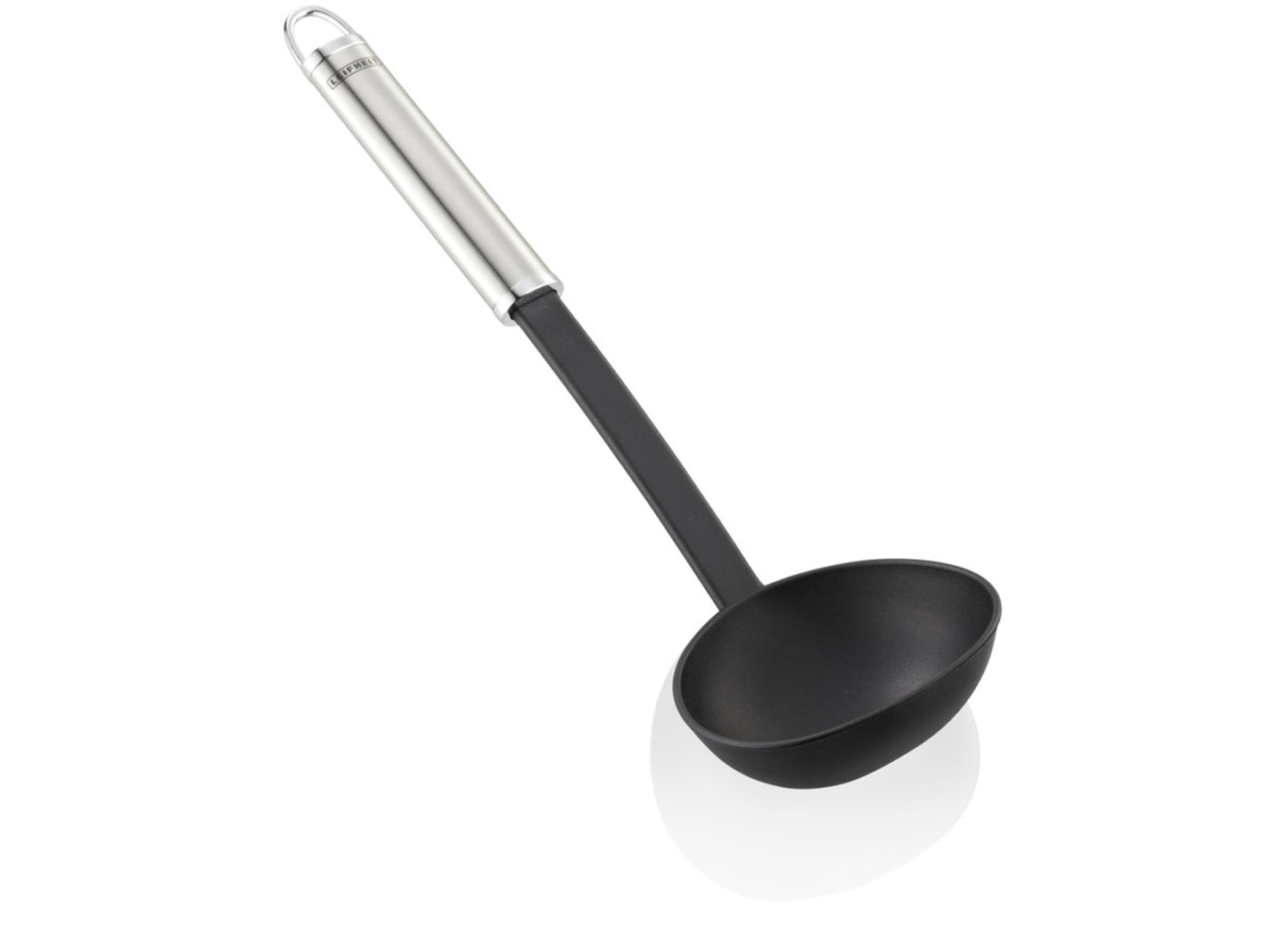 Leifheit sterling soeplepel opscheplepel - nylon - rvs - zwart
