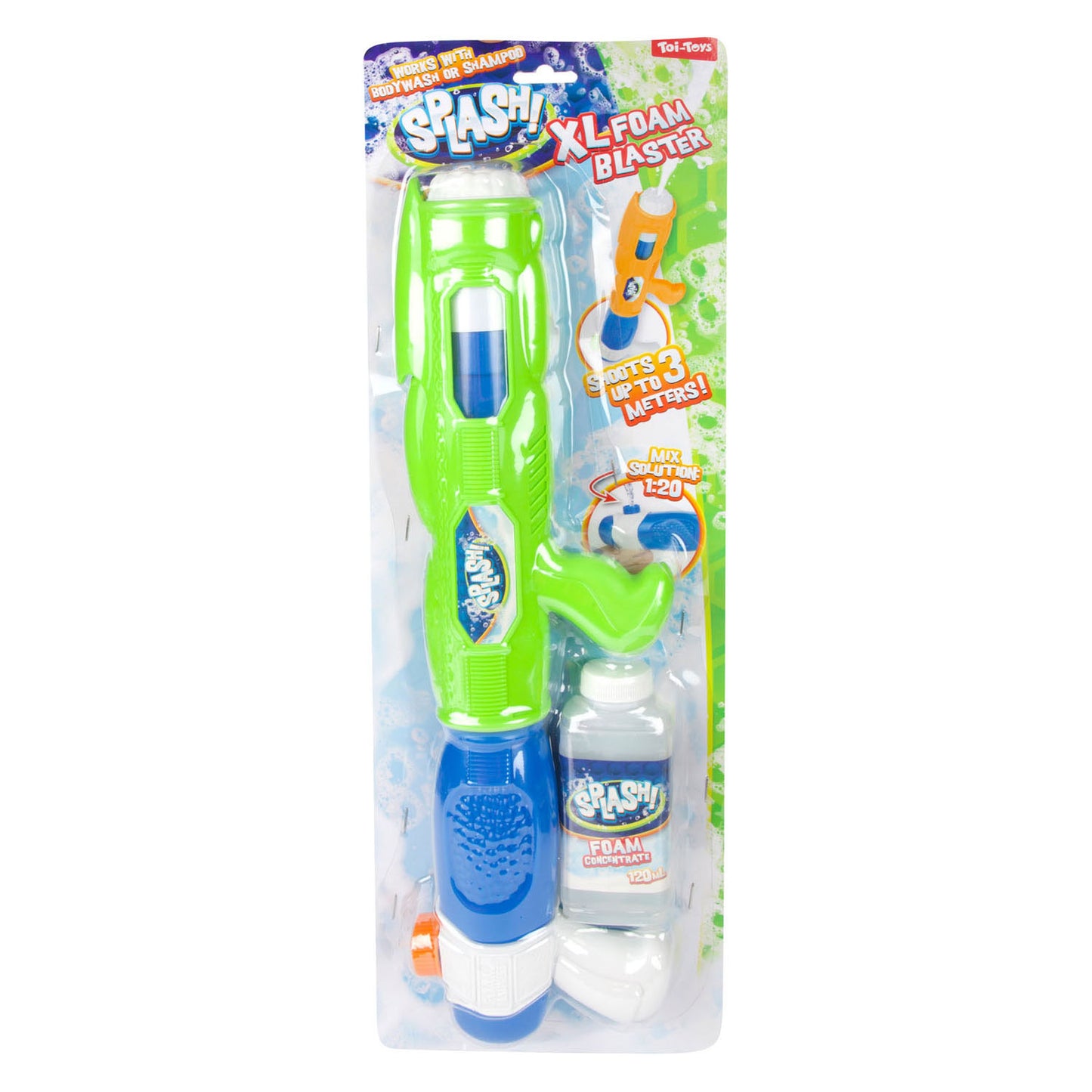 Toi-toys splash schuimpistool large 41cm met 120ml schuim