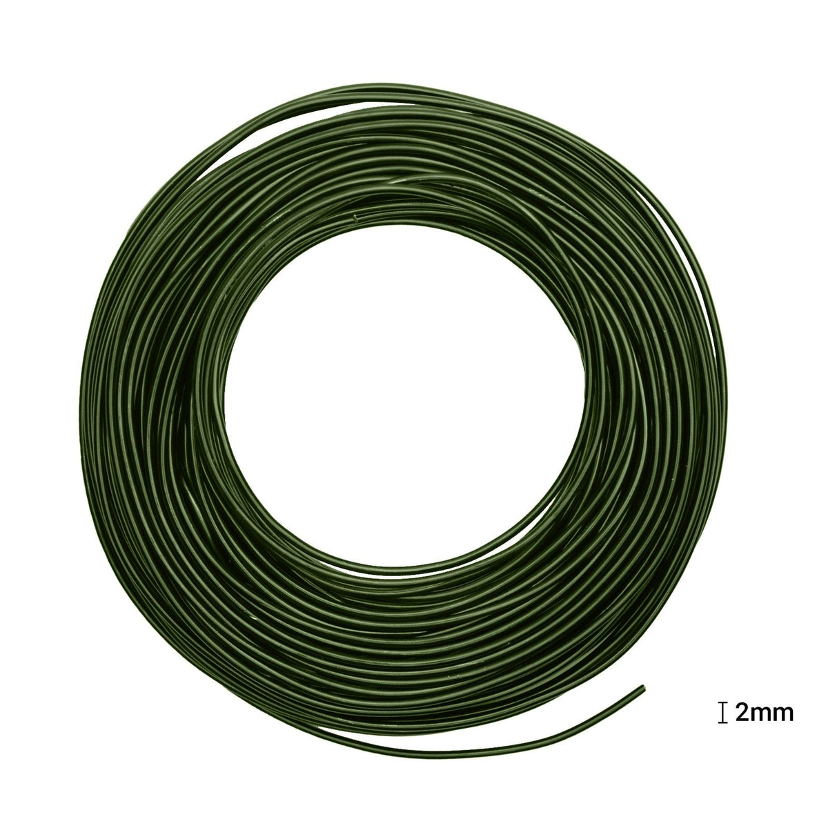 Vaessen creative • aluminiumdraad 500g 37mx2,5mm dark green