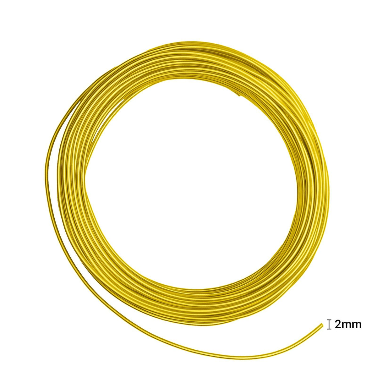 Vaessen creative • aluminiumdraad 500g 37mx2,5mm sunny yellow