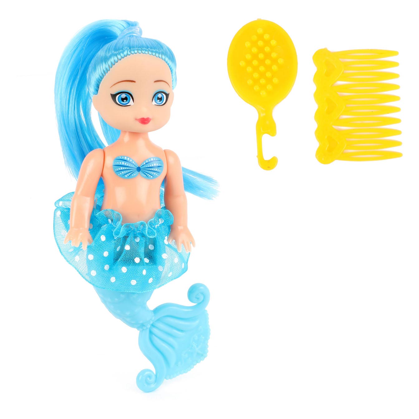 Toi-toys toi toys mermaids zeemeerminpop 12cm met 2 kammetjes