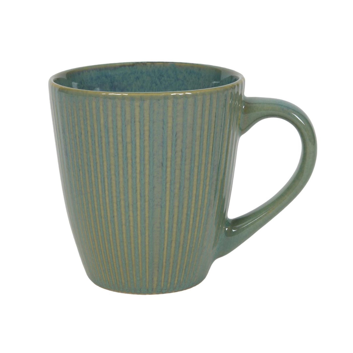 Koffiemok lines ocean blauw groen 340ml doos a 6