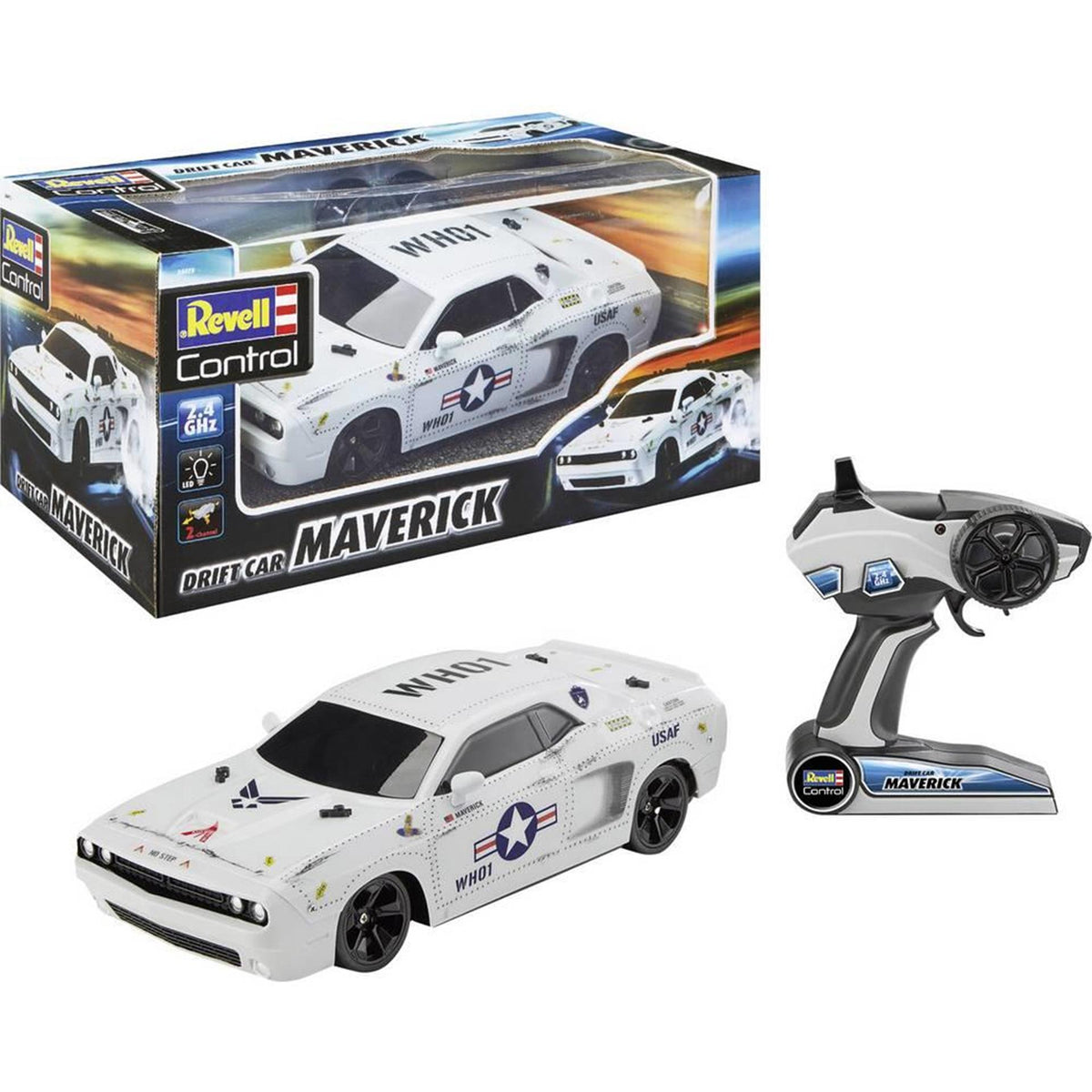 Revel r c modelauto maverick met licht 15 km u