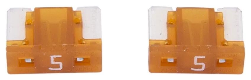 Dresselhaus zekering bananenstekker mini mini-fuse 5a 2 pcs. low profile light brown