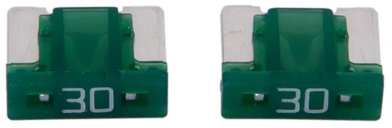 Dresselhaus zekering bananenstekker mini mini-fuse 30a 2 pcs. low profile light green