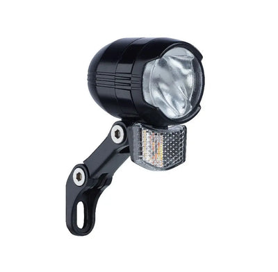 Buchel Shiny 80 led koplamp naafdynamo 80 lux aan uit met standlicht