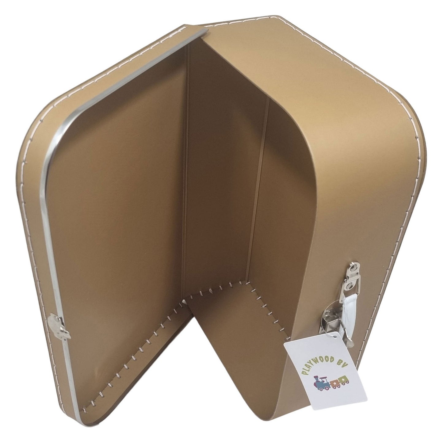 Playwood kartonnen koffer set bruin, 3st.