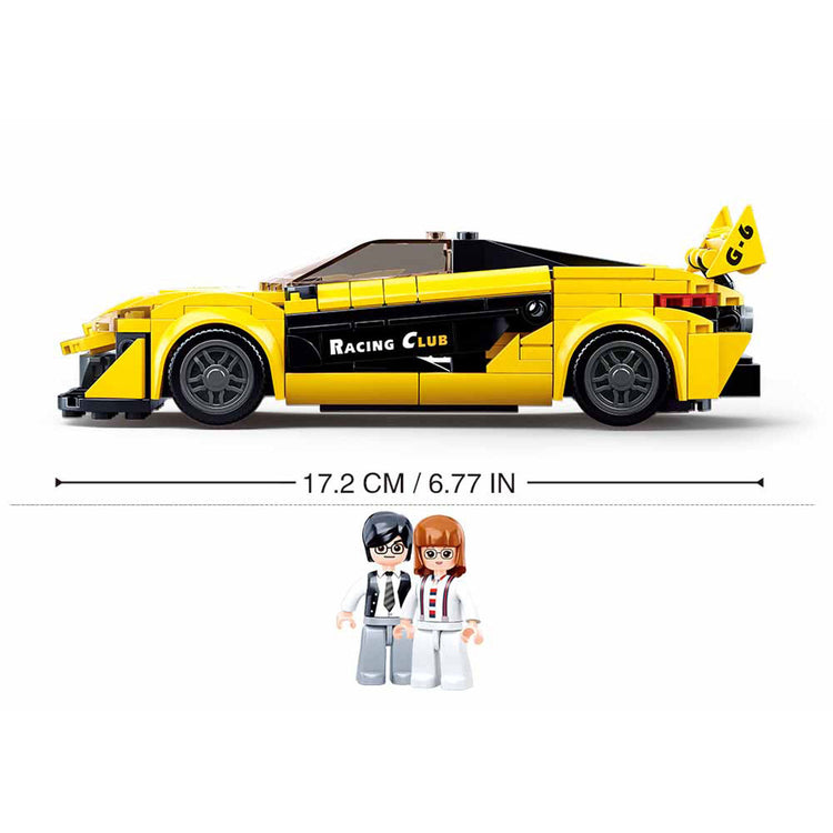 Sluban engelse supercar geel - 283dlg.