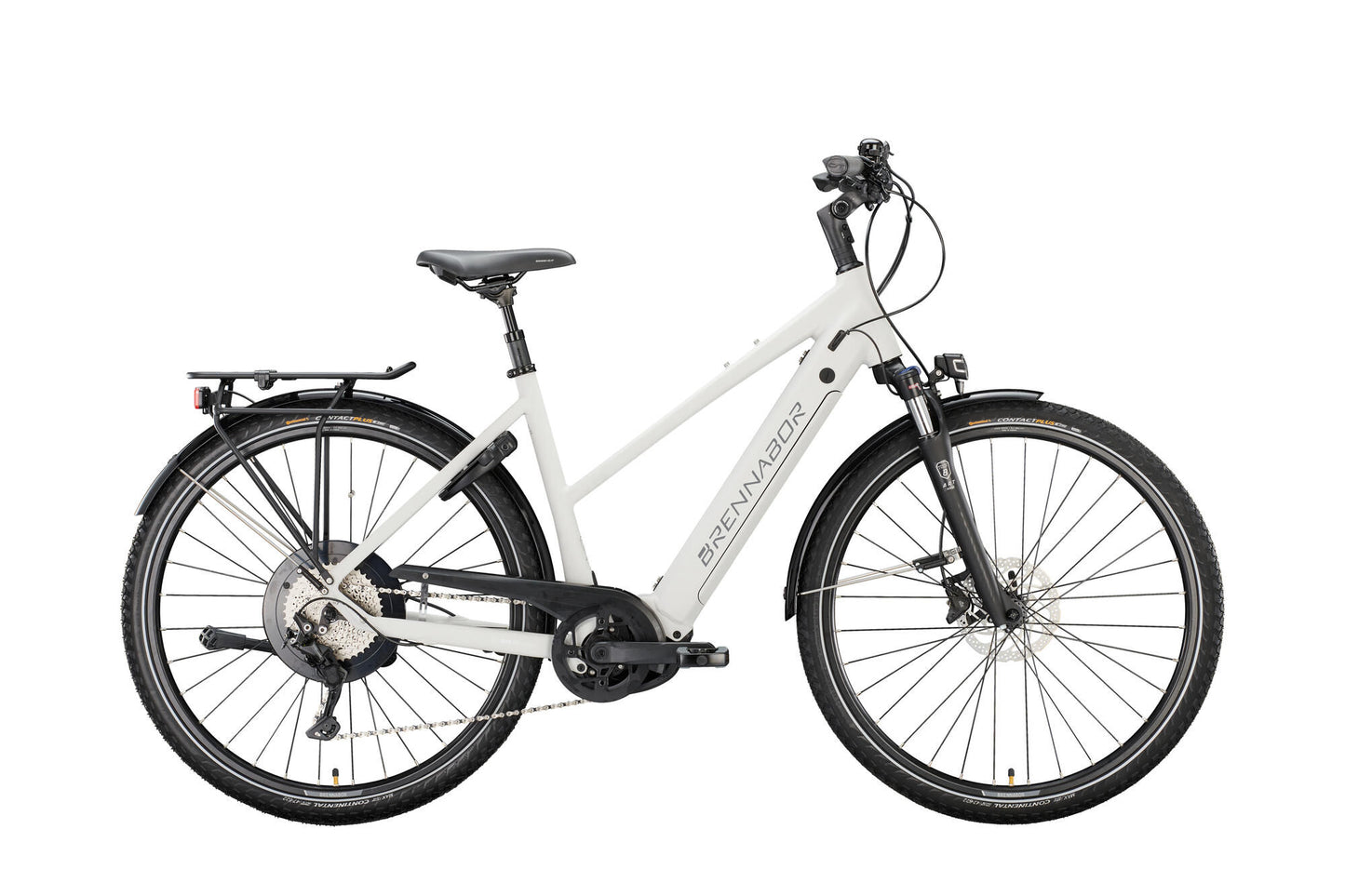 Brennabor elektrische trekkingfiets t-66e mod. 22 ebike trekk. t-66e 28 50 trap.10sp. grey m grey m.