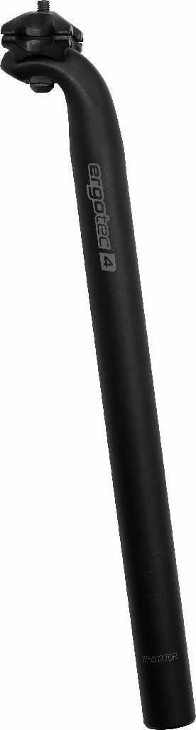 Ergotec zadelpen viper 0° 27.2 x 400 zwart mat