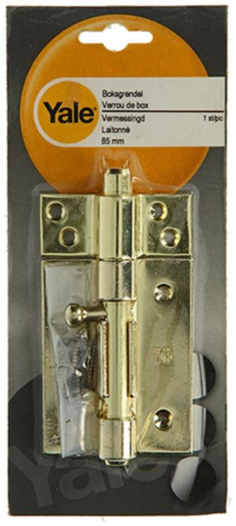 Yale 1019234 - 1 boksgrendel vermessingd 85mm | 5 stuks