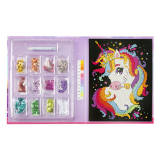 Sequin art 20 x 25 cm 12 kleuren 2 assorti | 2 stuks
