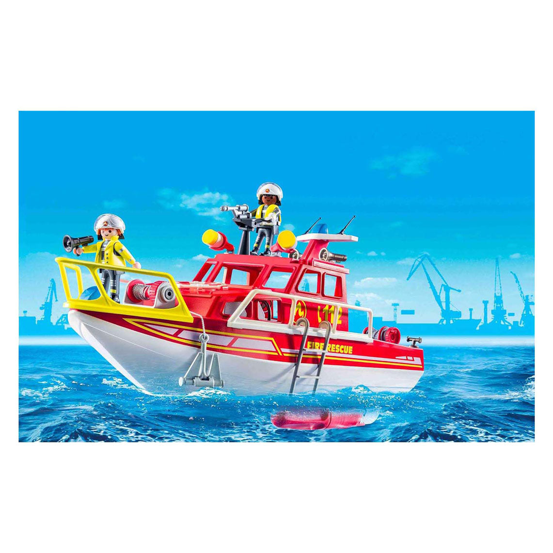 Playmobil action heroes brandweerboot
