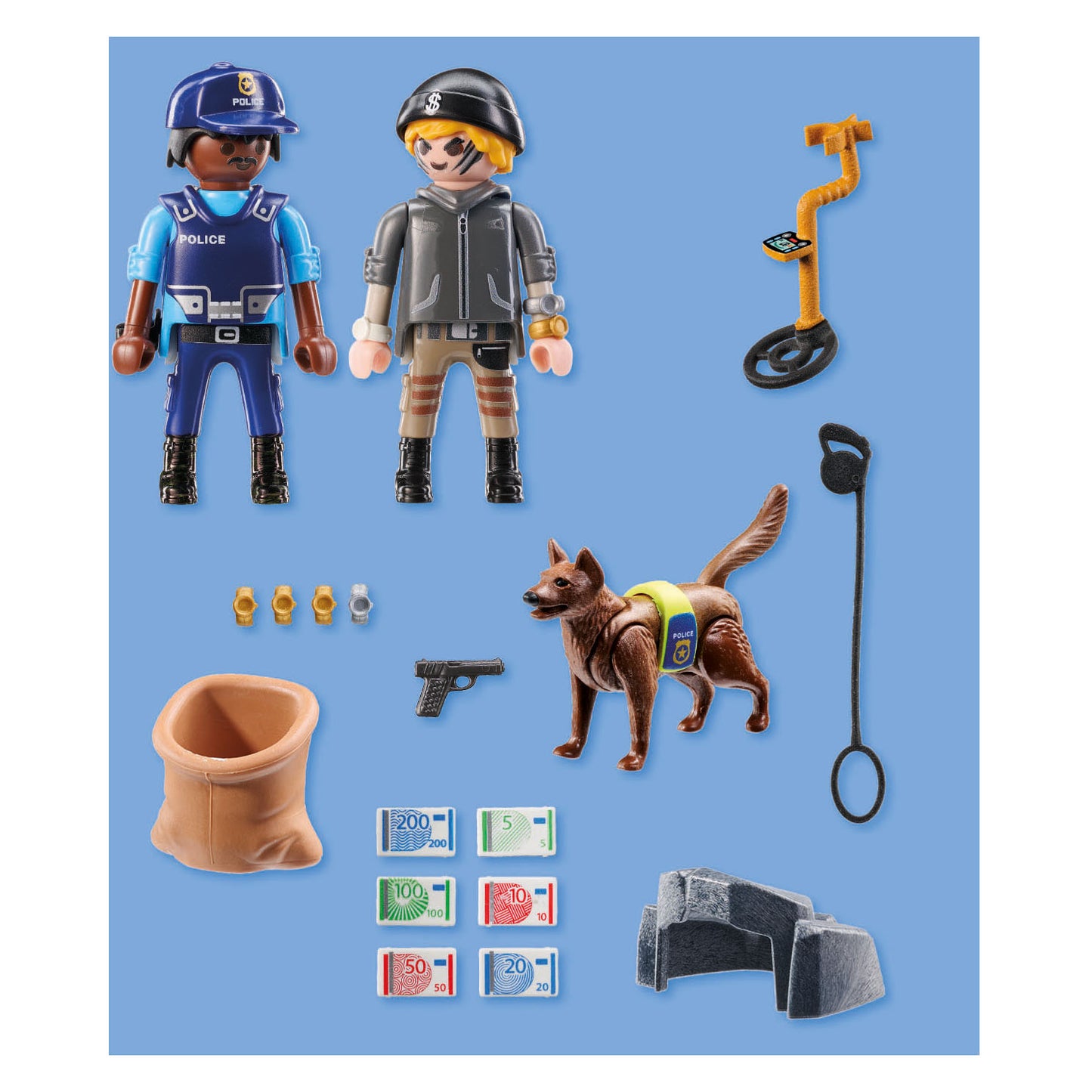 Playmobil action heroes politiehond met boef - 71731
