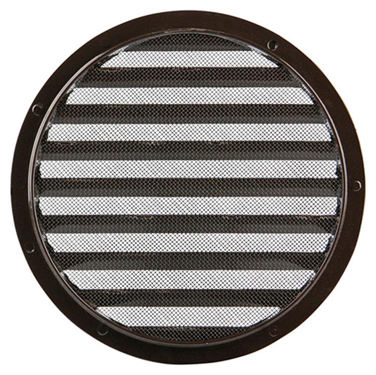 Renson 1006272 - ronde rooster inbouw 434 r alural 8019 ø 200 | 5 stuks