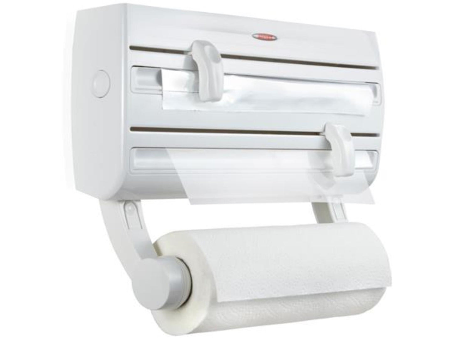Leifheit rollenhouder parat f2 comfortline – wandmodel voor keukenrol alluminium- en vershoudffolie