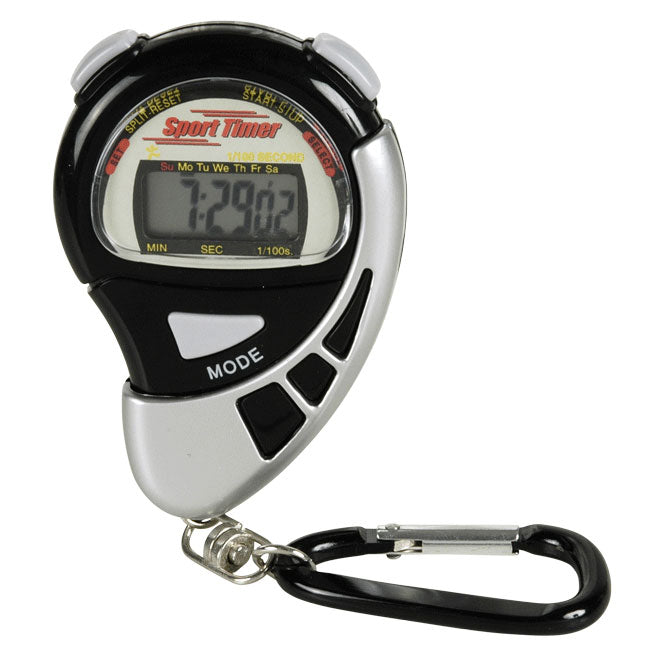 Johntoy sports active stopwatch aan karabijnhaak