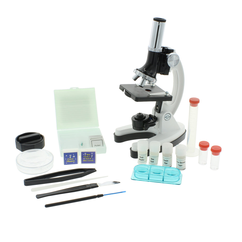 Byomic Beginners Microscoopset 100, 400 en 900x in Koffer