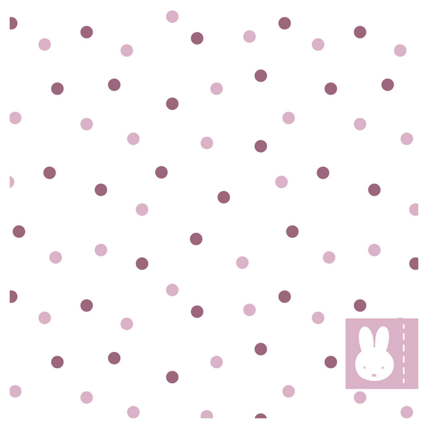 Haza witbaard servetten nijntje roze, 20st.