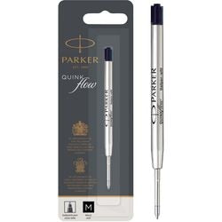 Parker balpenvullingen | medium punt | zwarte quinkflow inkt | 1 stuk
