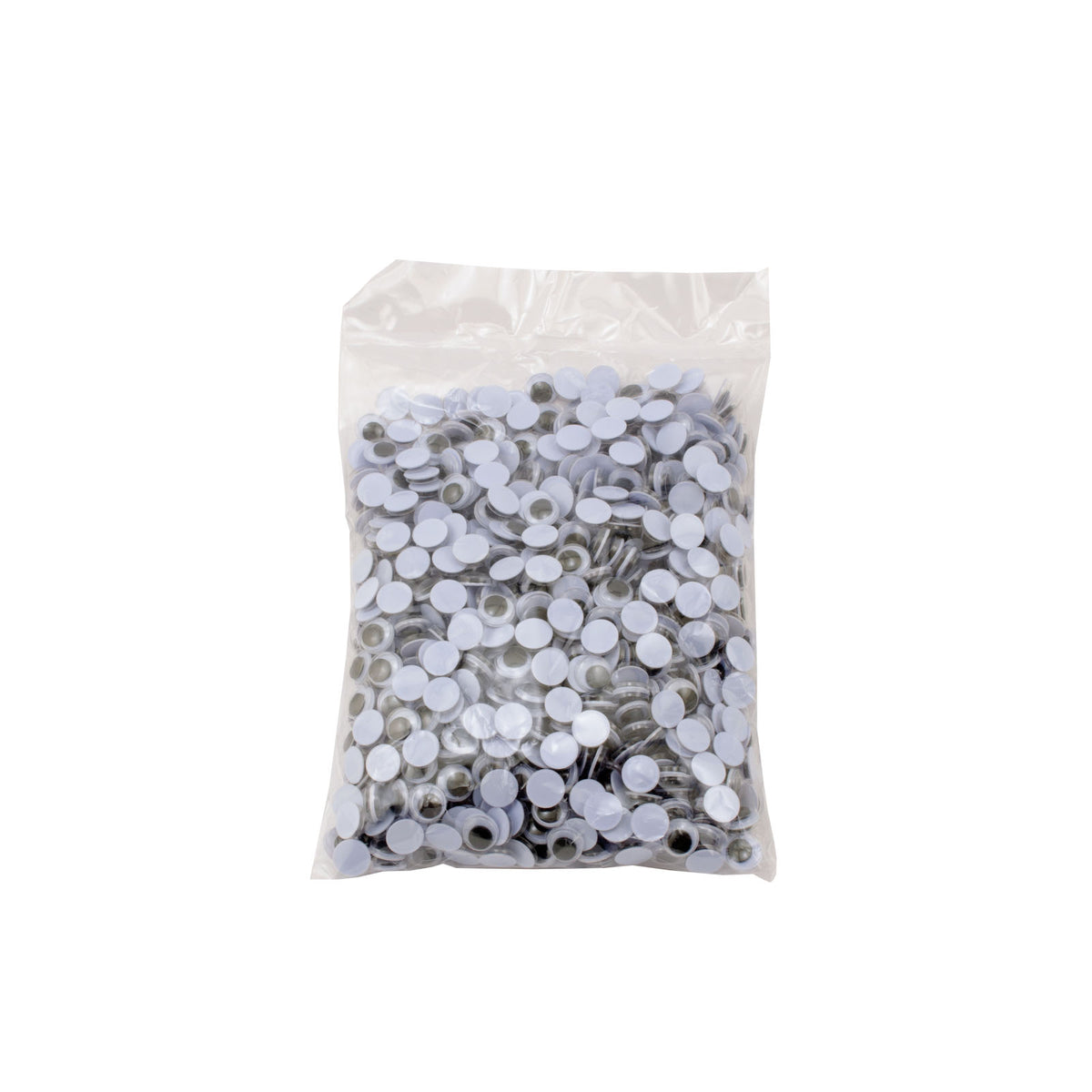 Vaessen creative • wiebeloogjes wit-zwart 8mm 1000pcs