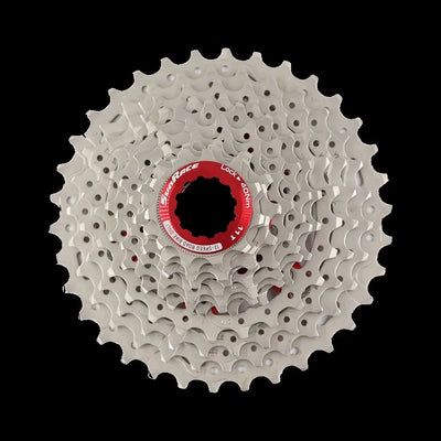 Sunrace cassette csrz800 12v 11-36t zilver rood