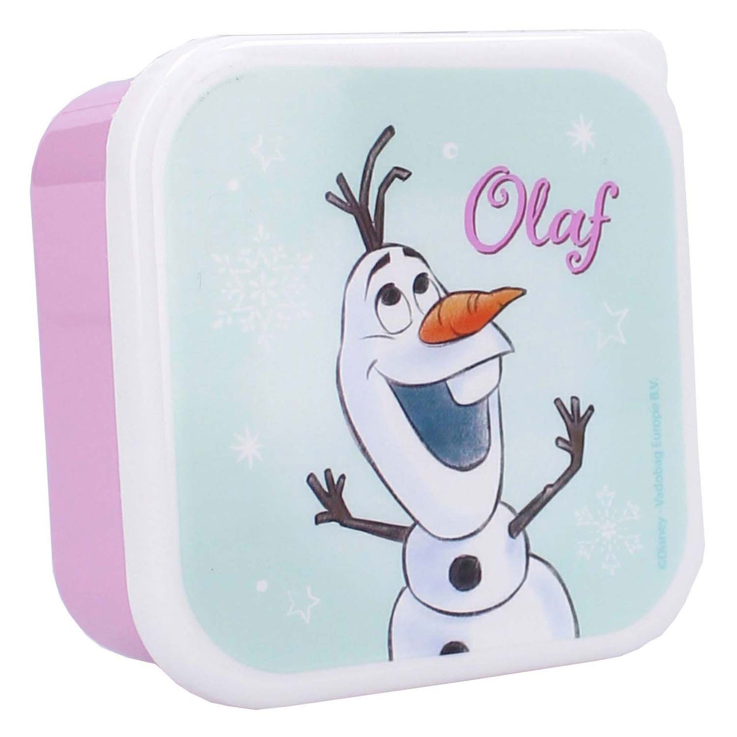 Vadobag frozen snackbox en fruitdoos lichtgroen en roze - 3in1