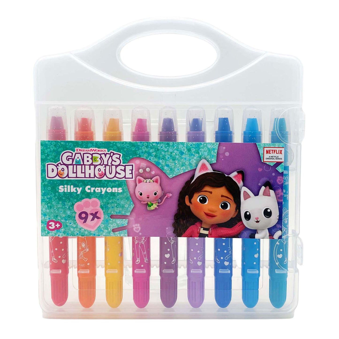 Dreamworks gabby’s dollhouse gabby's poppenhuis silky gel krijtjes