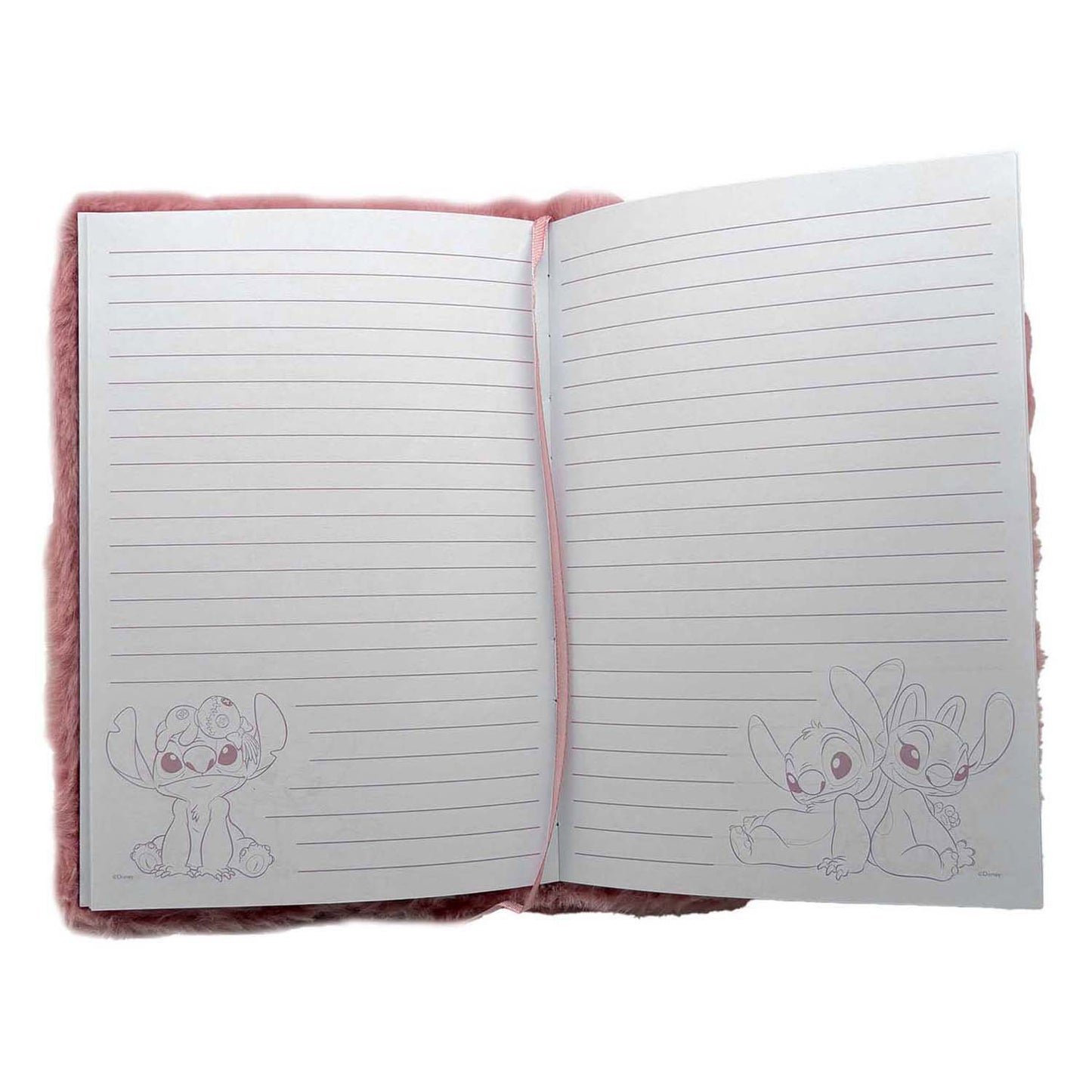 Merkloos sans marque stitch pluche notitieboek stitch angel.