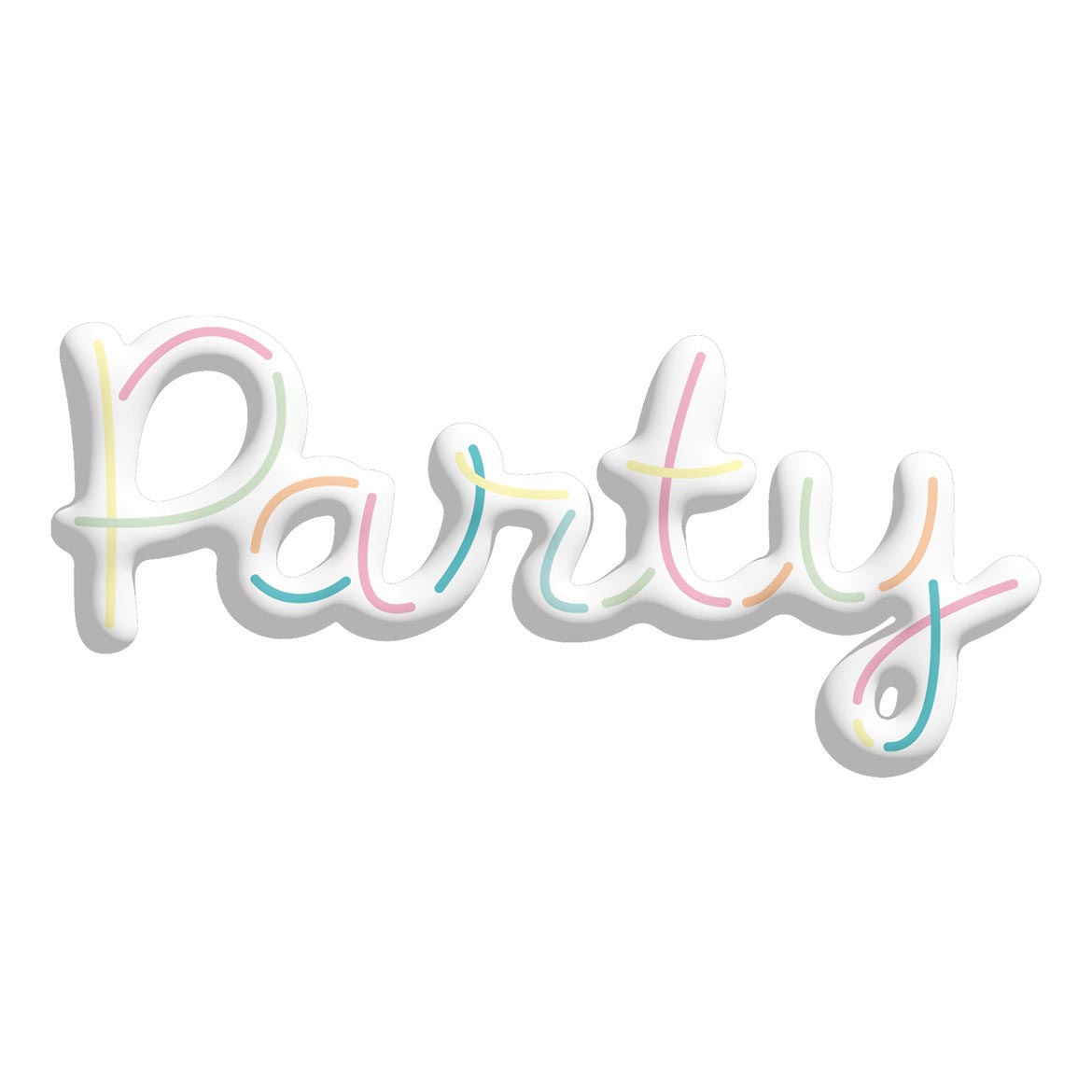Folat bv 3d folieballon 'party' 56cm