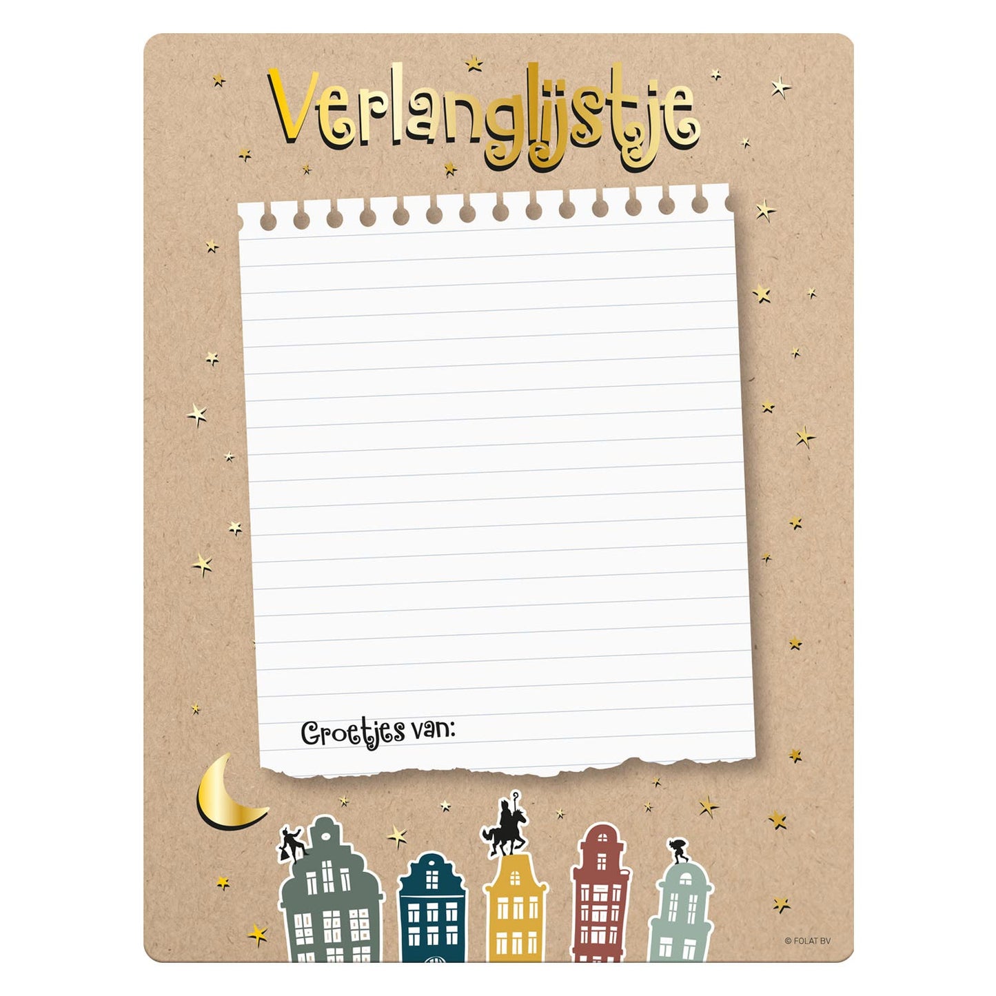 Folat bv sinterklaas verlanglijstje, 4st.