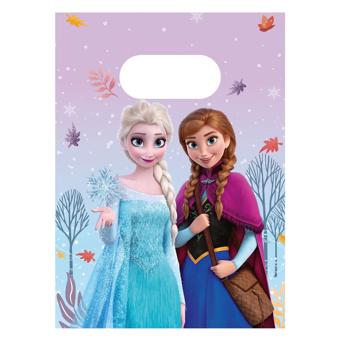 Globos papieren uitdeelzakjes frozen idyllic wonder - 4st.