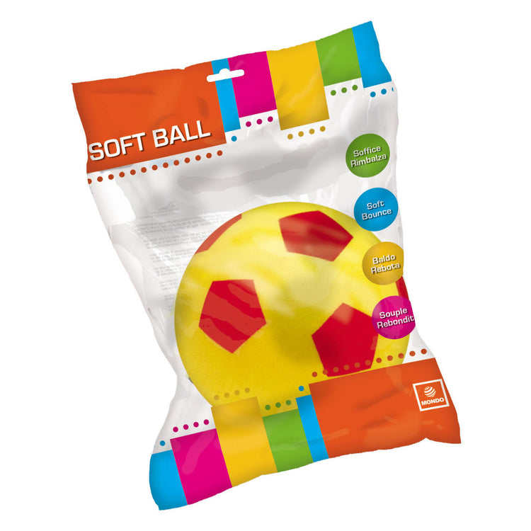 Mondo softbal geel 14cm