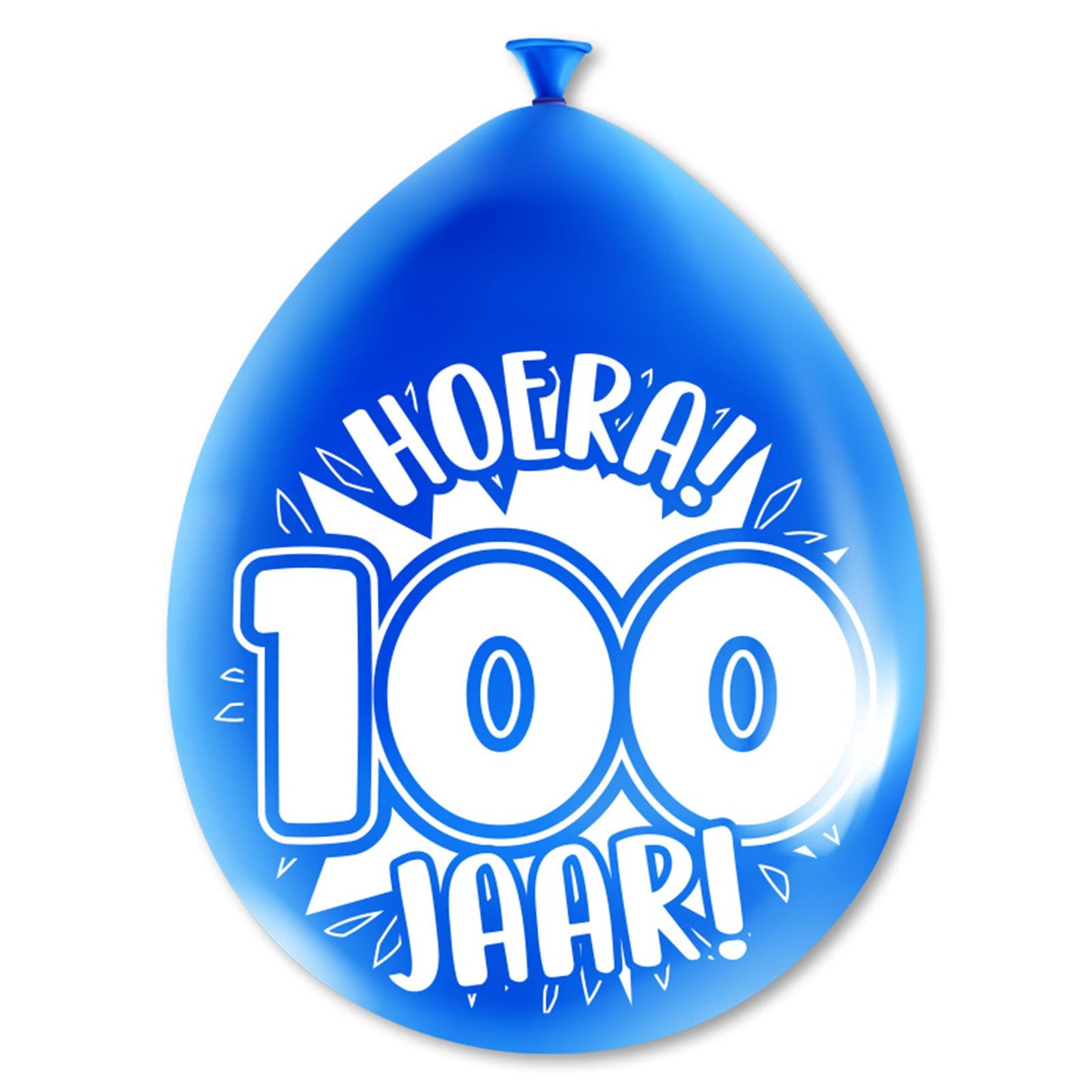 Paperdreams cijfer ballonnen - 100 jaar 8 stuks 30cm