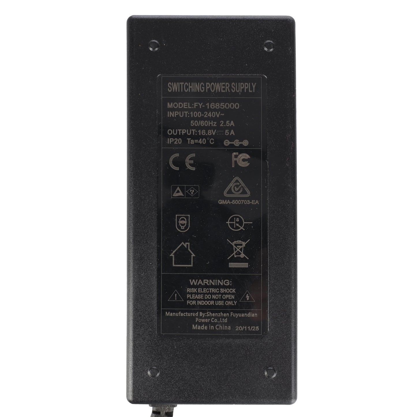 Falcon eyes voeding sp-ac16.8-5a 3 pin