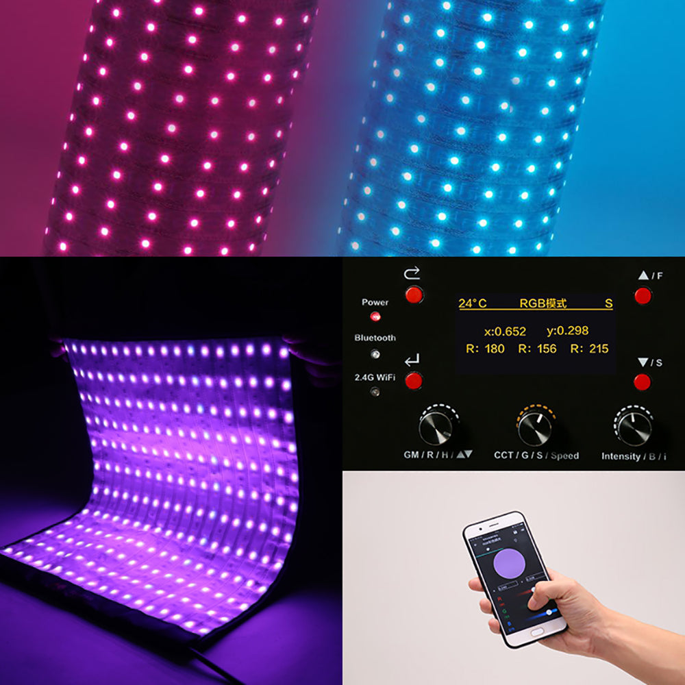 Falcon eyes flexibel rgb led paneel rx-836-k1 112x46,5 cm