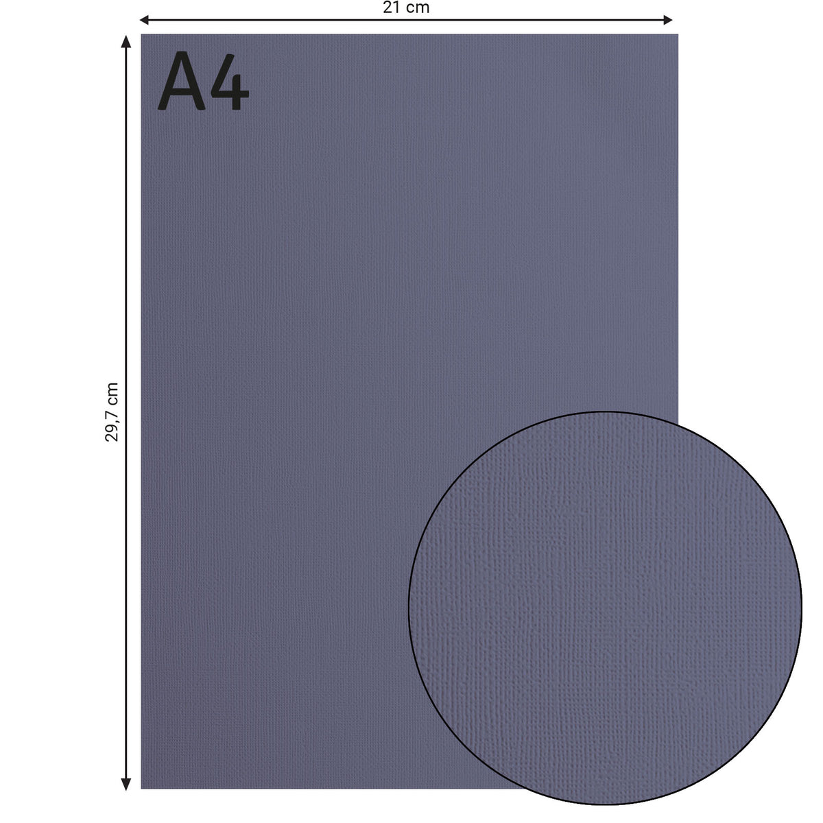 Florence • cardstock papier 216g textuur a4 graphite 10x