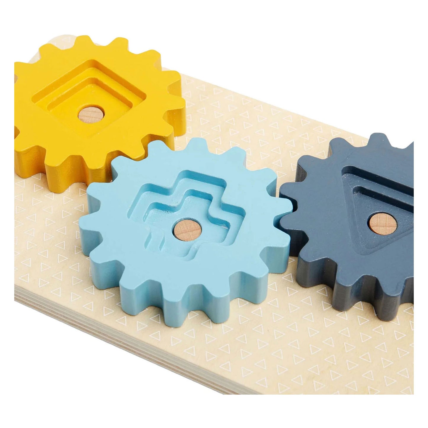 Bigjigs houten tandwielen puzzel noordpool - 10dlg.