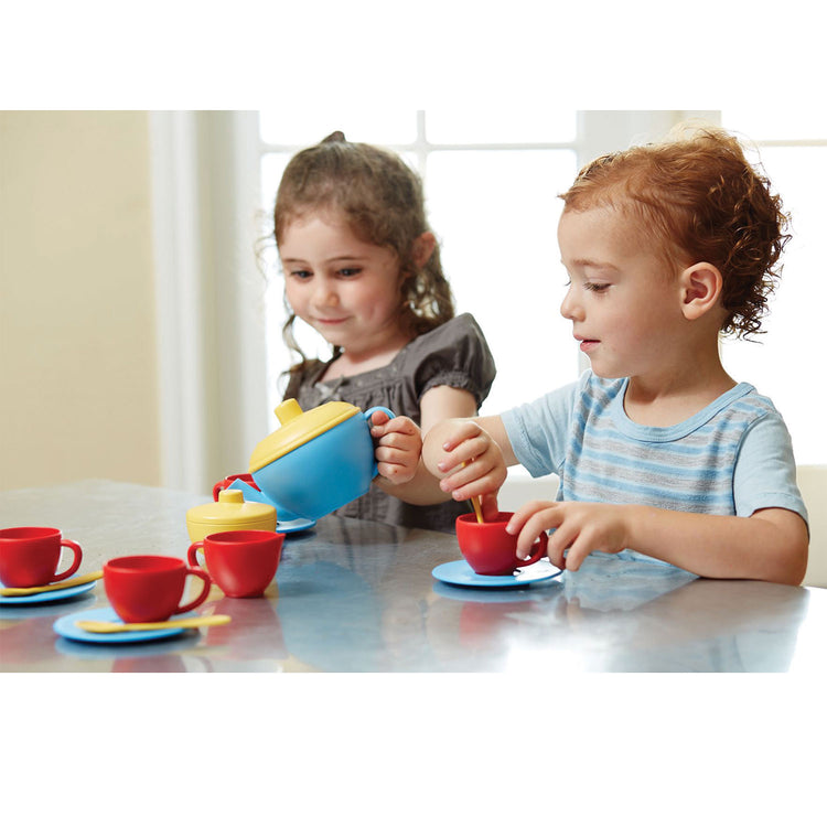 Bigjigs green toys theeset, 17dlg.