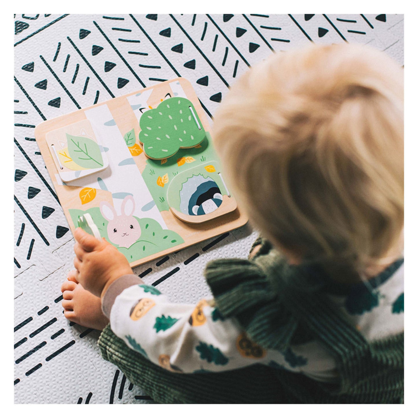 Bigjigs Woodland Houten Verstop en Zoek Puzzel