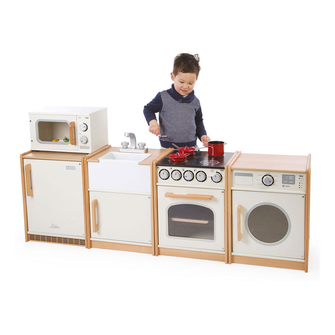 Tidlo educatief houten speelfornuis