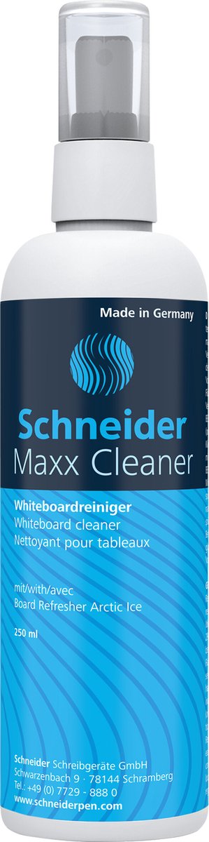 Schneider schrijfwaren schneider whiteboard cleaner - flacon 250ml - s-129801