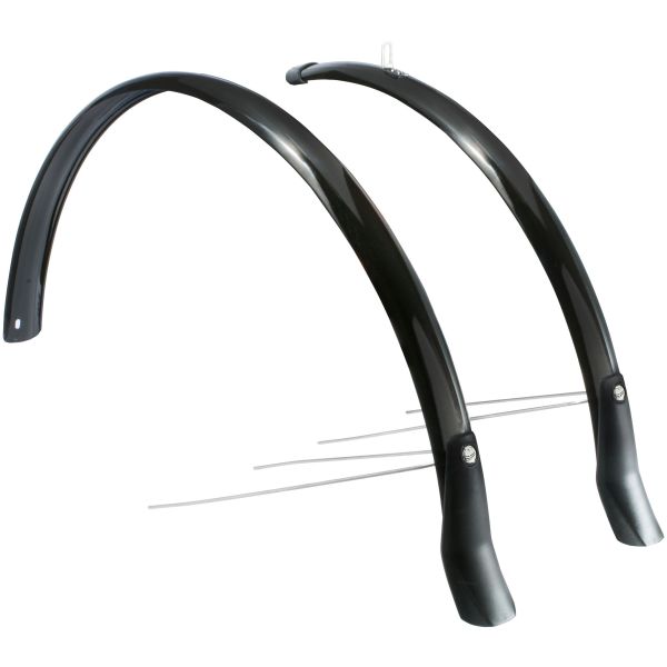 spatbordenset Snello 28 inch 46 mm kunststof zwart